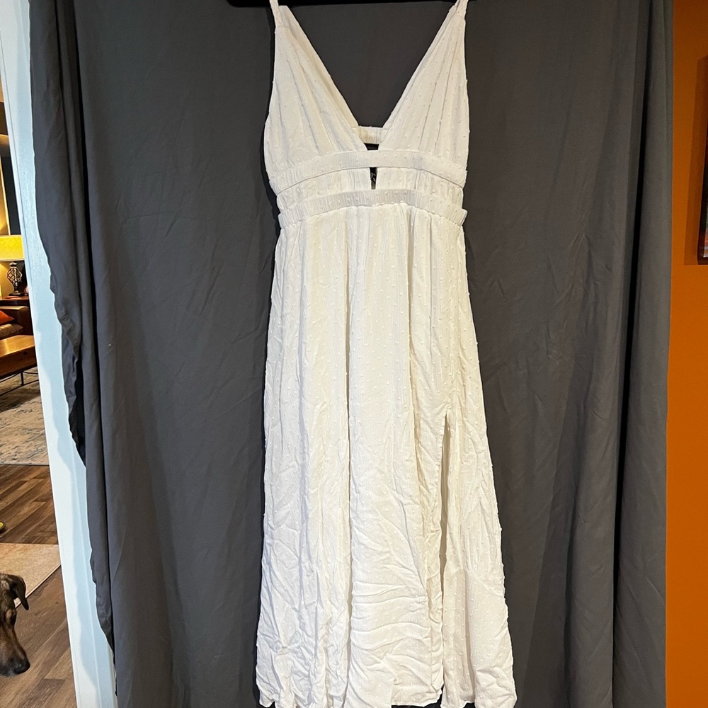 Lulu's White Backless Dress